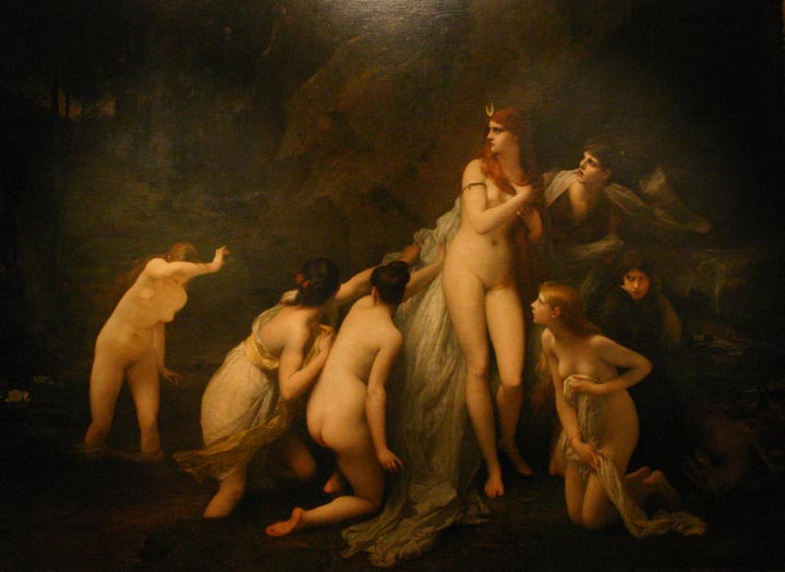 Diana Surprised - Jules-Joseph Lefebvre