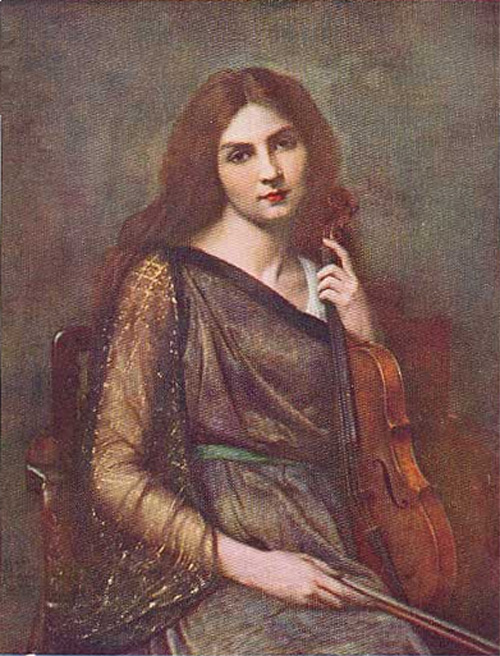 girl with violin