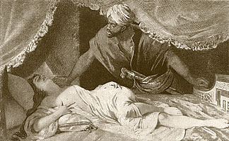 Othello and Desdemona