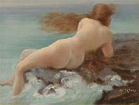 Siren on rock - adolphe la lyre