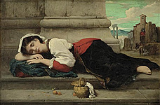 sleeping girl