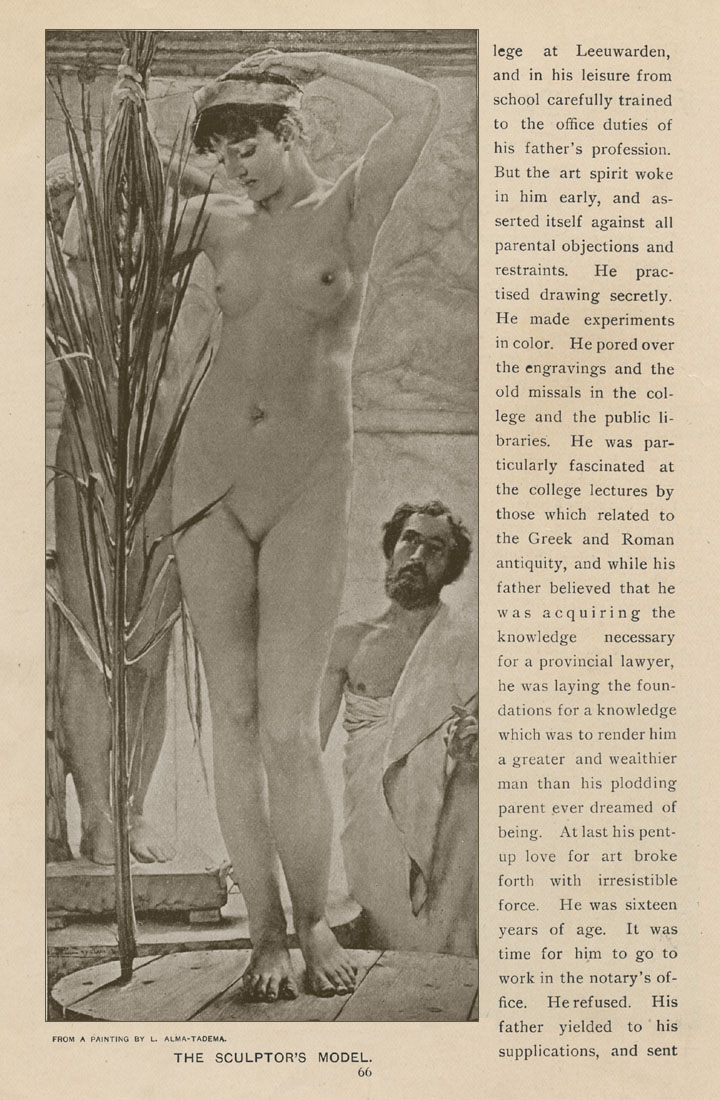 The Sculptor's Model, Sir Laurens Alma Tadema