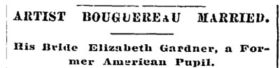 Bouguereau marries