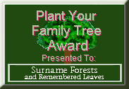 Plant Your Family Tree Award