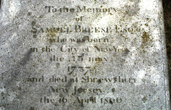 Samuel's Tombstone Inscription