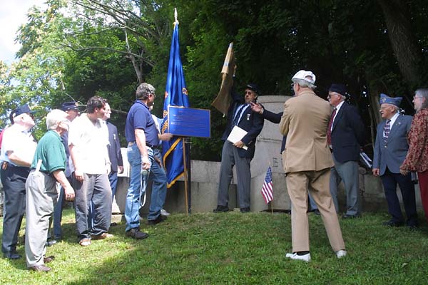 Marker being unveiled