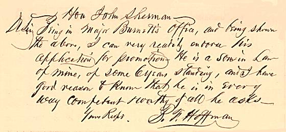 Hoffman's letter