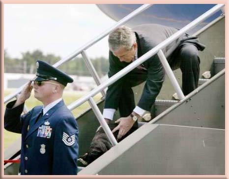 on stairs