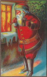 Santa reading letter
