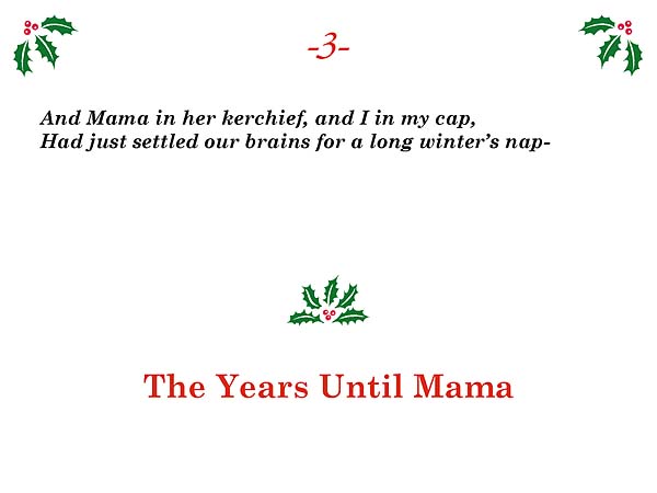 The Years Before Mama Title