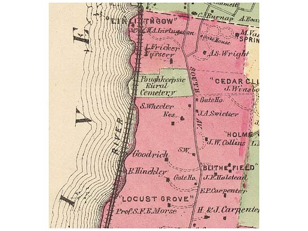 Map Showing Morse House