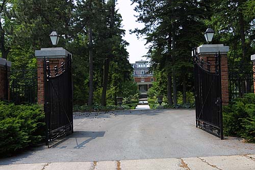 outside front gate